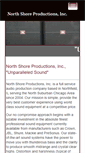 Mobile Screenshot of northshoreproductionsinc.com